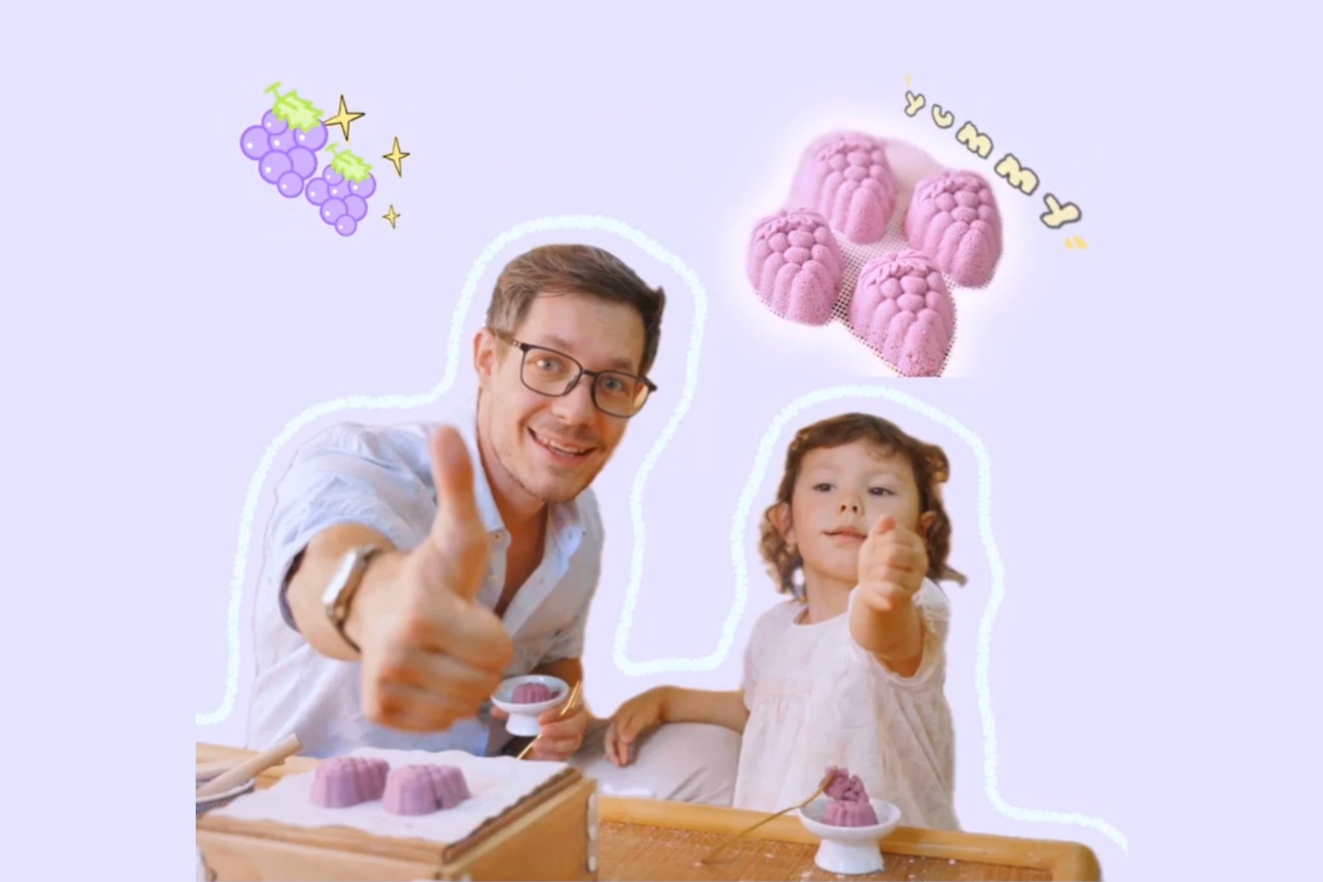 Father and daughter make traditional Jiading pastry
