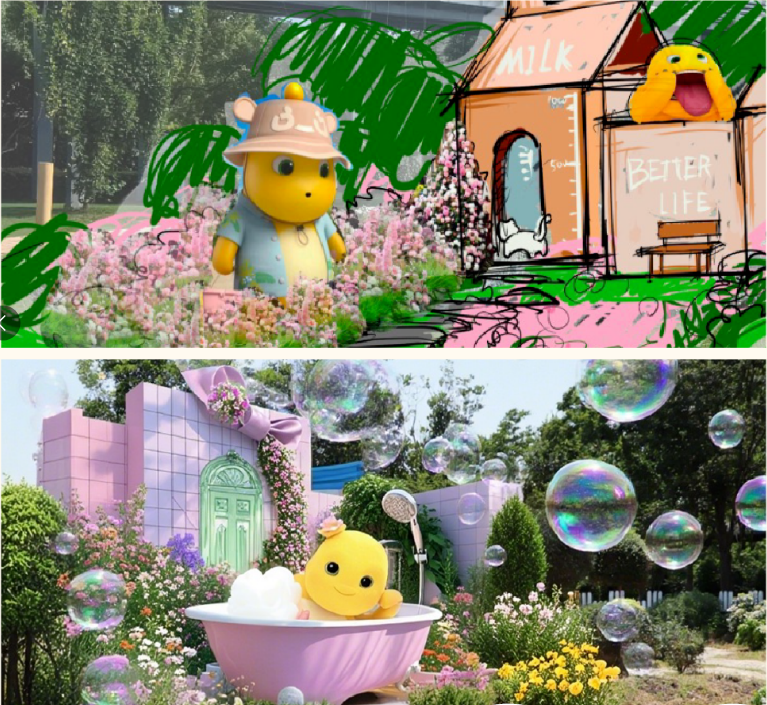 Nailoong-themed exhibitions at the park.png