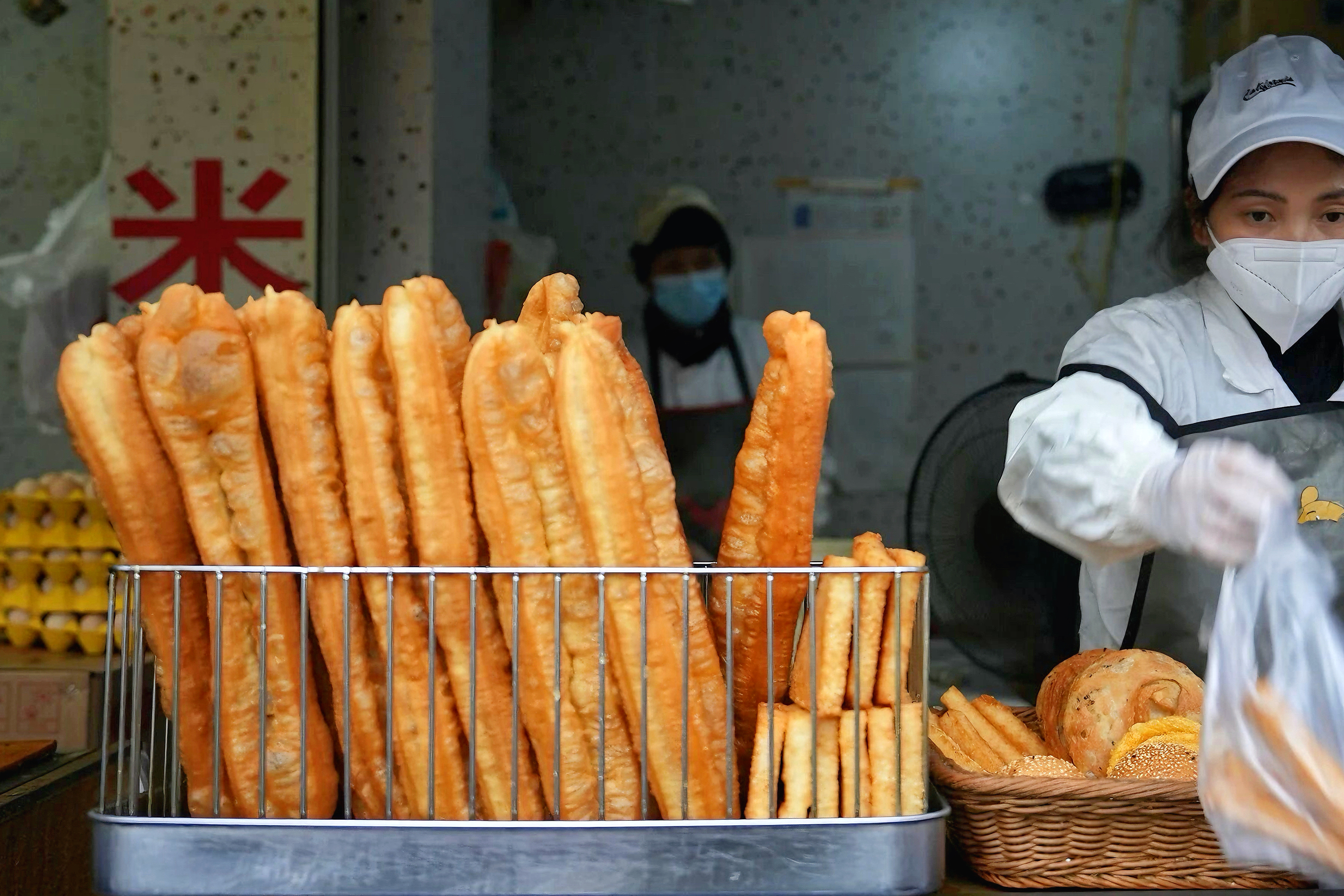 A local snack street near Jialing wet market