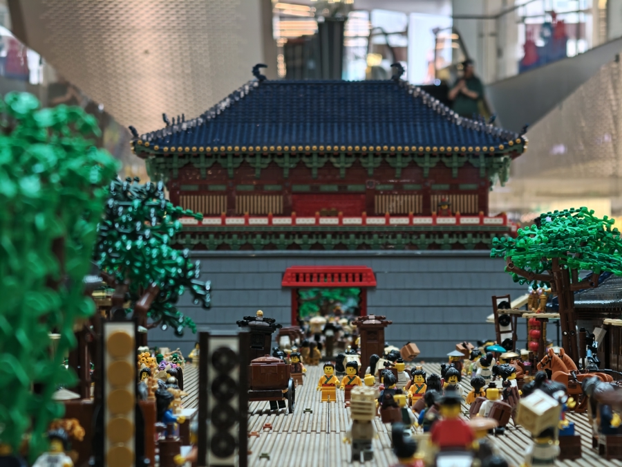 World's largest Lego masterpiece reimagines 'Along the River During the Qingming Festival' on West Nanjing Road