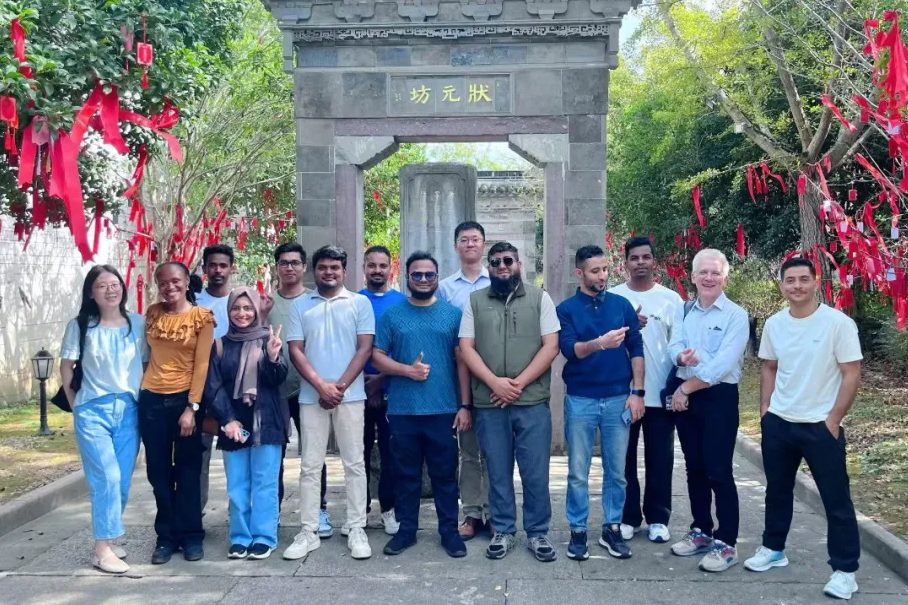 International students explore ancient town in Shanghai