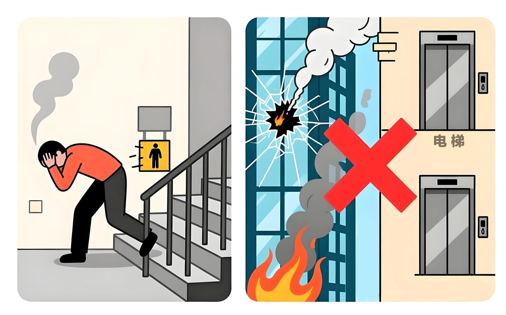 How to escape a residential building fire