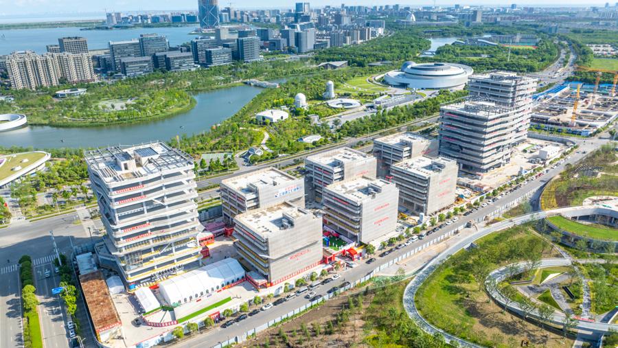 An aerial view of the Lin-gang Special Area of China Shanghai Pilot Free Trade Zone. .jpeg