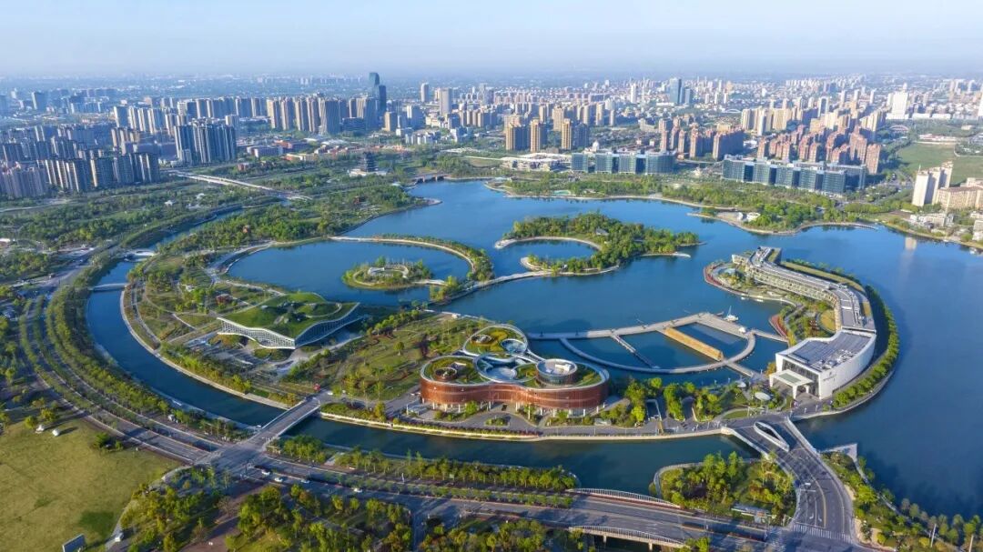 An aerial view of Jinhai Lake奉贤文旅.jpg