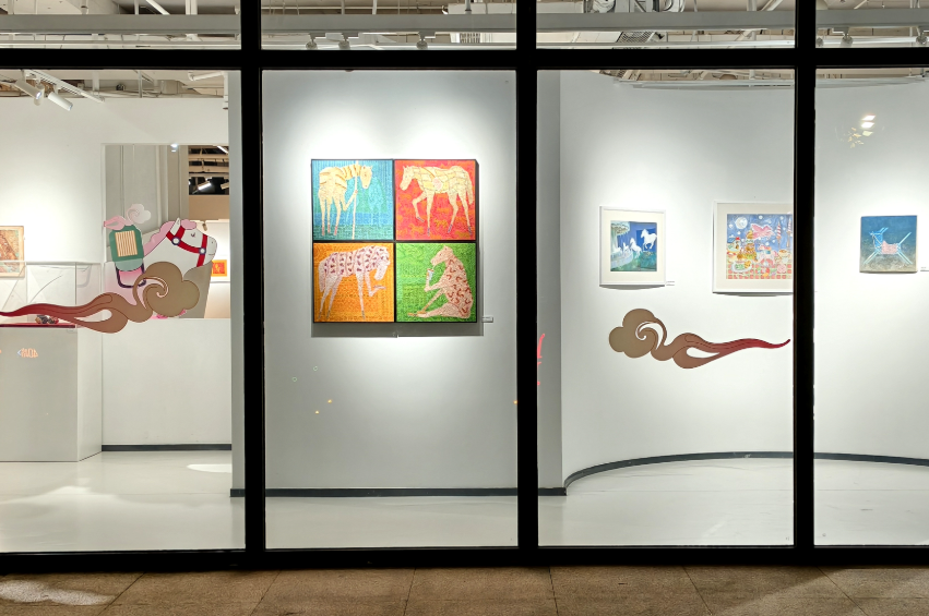 The exhibition showcases works themed around the zodiac sign of the Horse..png