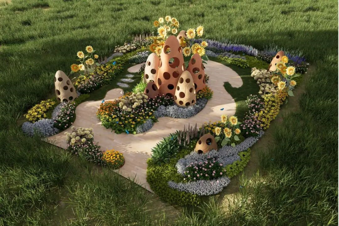 Shanghai Botanical Garden showcases creative garden art at flower show