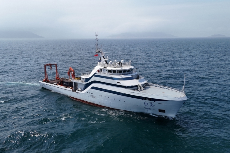 'Tong Ji' ship completes 8-day trial voyage, tests