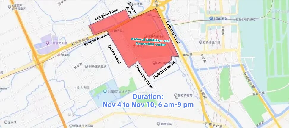 Traffic control measures during CIIE