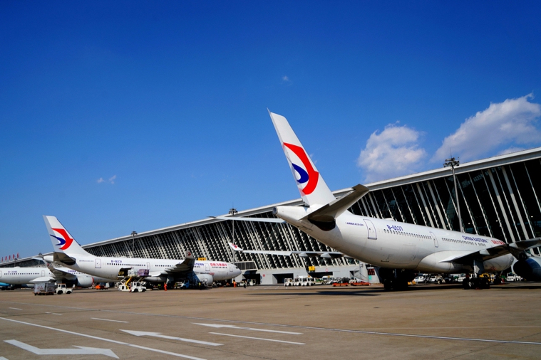 China Eastern Airlines planes stand on the tarmac in Shanghai. [PhotoShanghai Observer].jpg