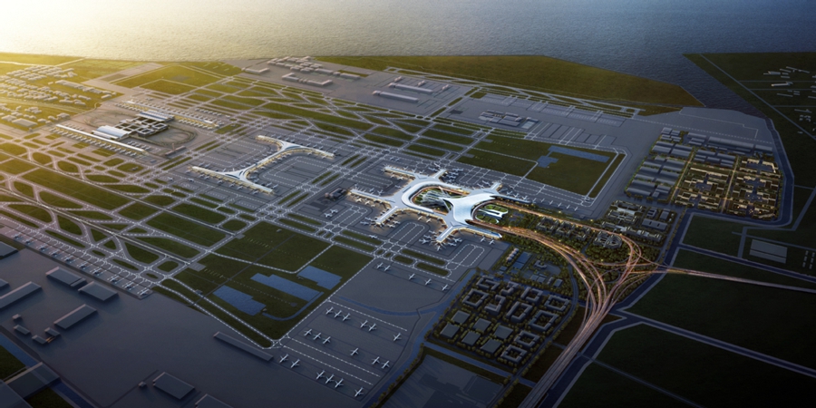 Pudong airport begins construction of Terminal 3.jpg