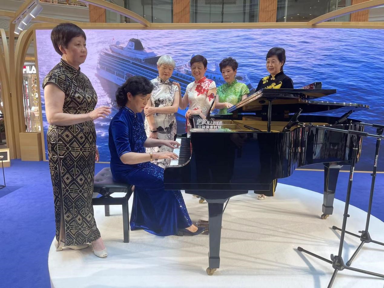 Luxury cruise ship <i>China Merchants Yidun</i> hosts piano performances at intl cruise festival