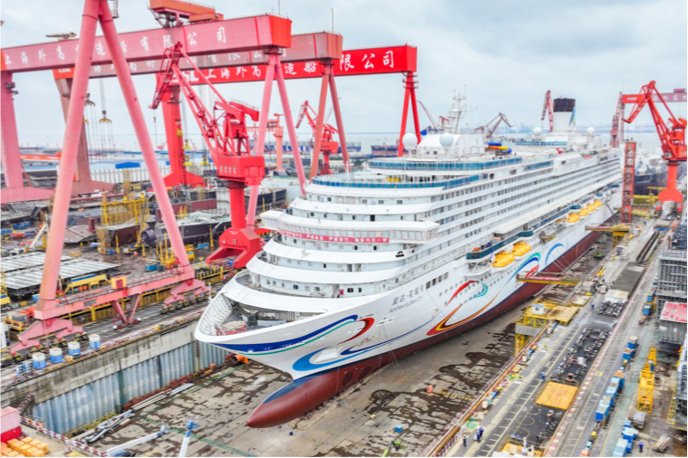 China's 2nd homegrown cruise giant nears debut