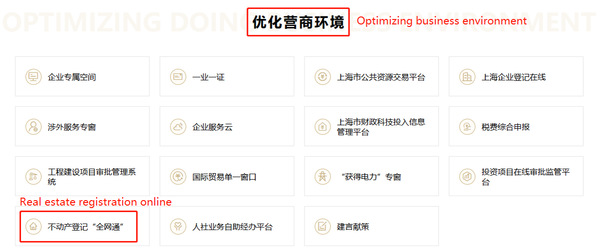 3 Click Real estate registration online under Optimizing business environment.png