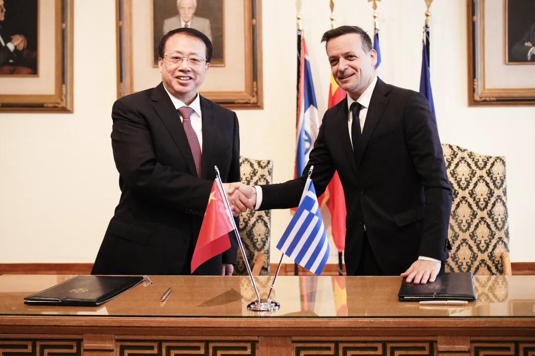 Shanghai, Athens establish friendship city ties 