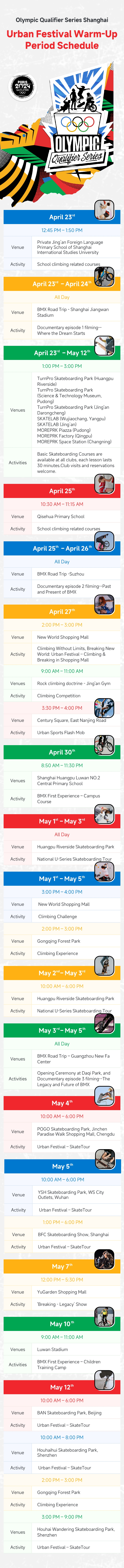 Warm-up events for Olympic Qualifier Series Shanghai.jpg