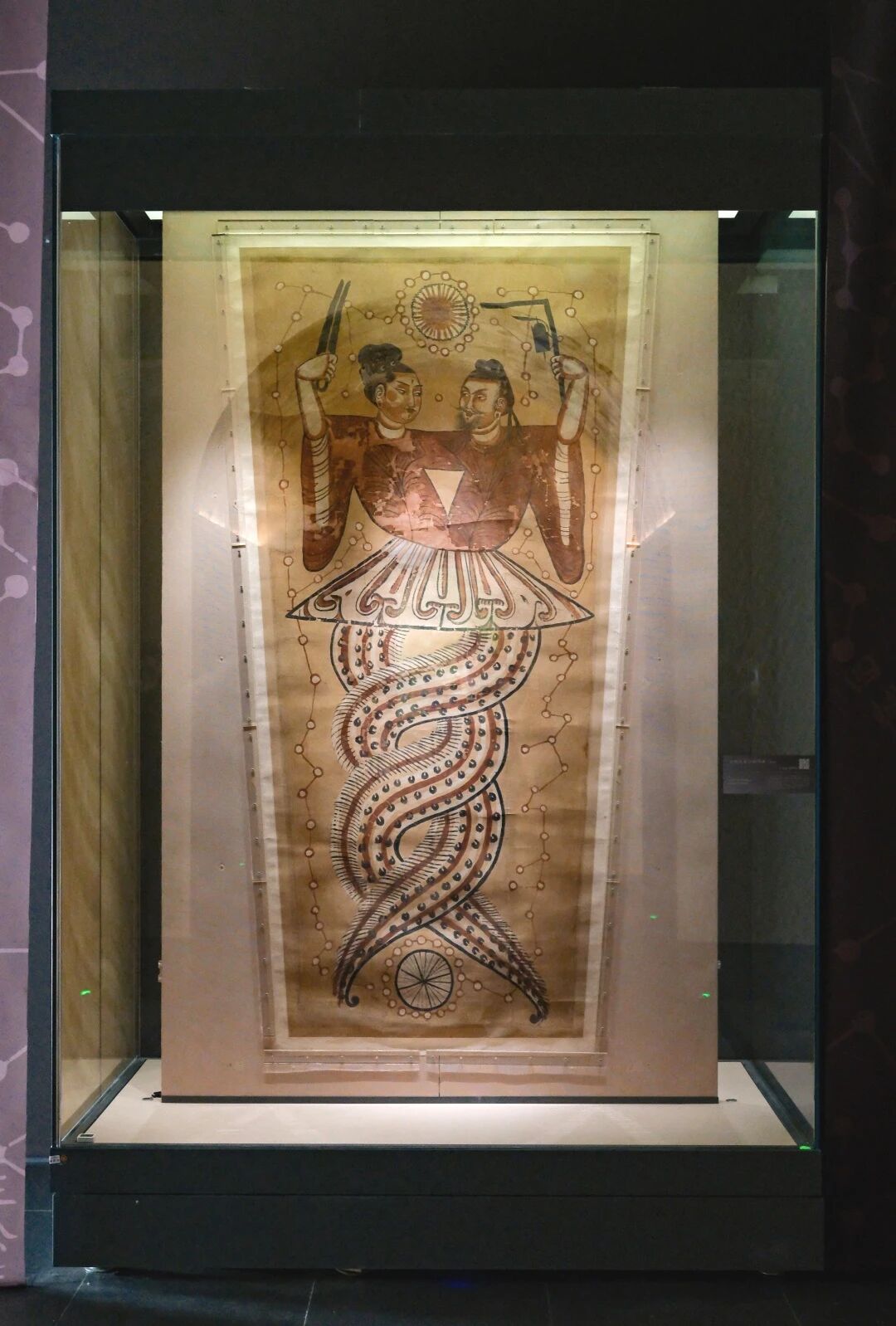 A Tang Dynasty silk painting depicting Fuxi and Nyuwa, the mythological ancestors in Chinese tradition..jpg