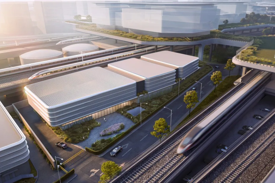 Construction of Shanghai East Railway Station makes fresh progress