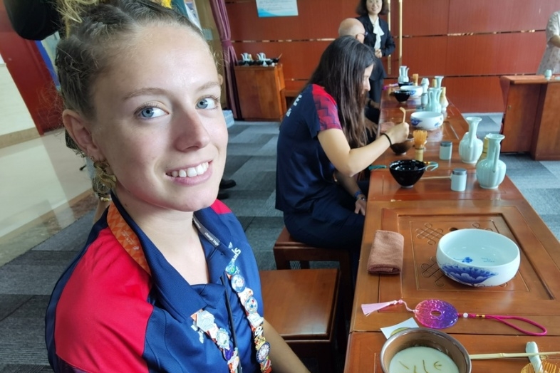 French WorldSkills competitors sample Chinese traditions