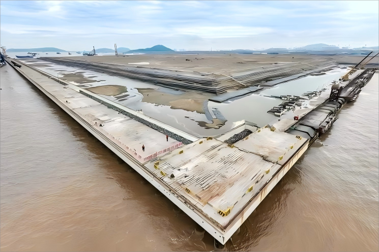 A new automated Shanghai Port terminal takes shape in Lin-gang Special Area