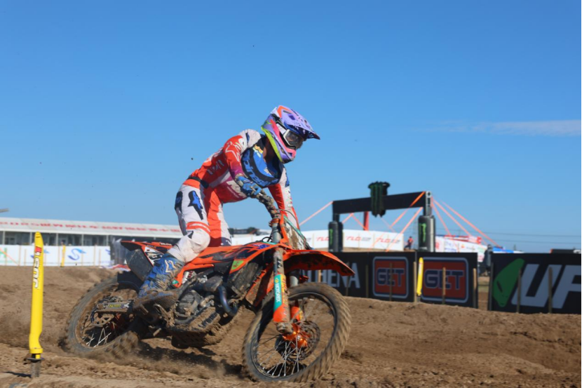 A rider competes in the Oriental Beauty Valley MXGP of China at the Shanghai International Off-Road Circuit in Fengxian district on Sept 14.jpeg