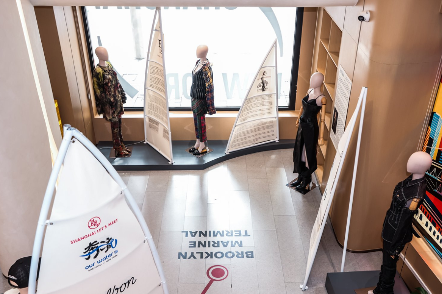 New York fashion brands showcased in Jing'an district