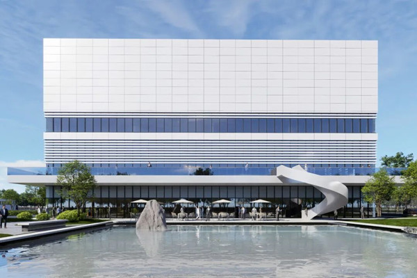   ​Rendering of Roche's second innovative pharmaceutical production base in Pudong. [Photo/WeChat ID: pdnews].jpg