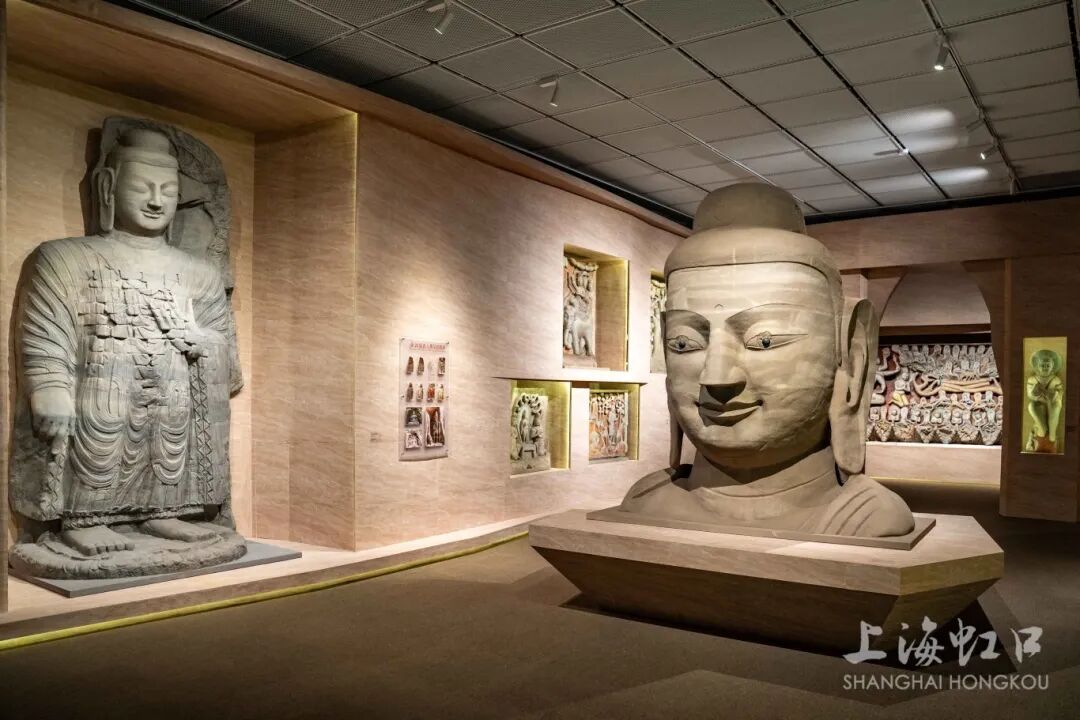 The replica of the iconic Buddha head from the 20th cave.jpg