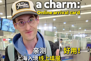 Expat shares experience on new online arrival card