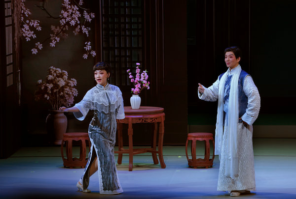 Shanghai Opera adds contemporary twist to 'Return on a Snowy Night'