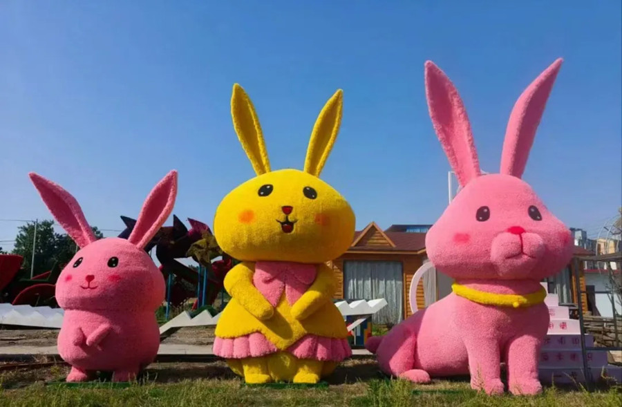 The rabbit-themed art installation is a highlight of the event.jpg