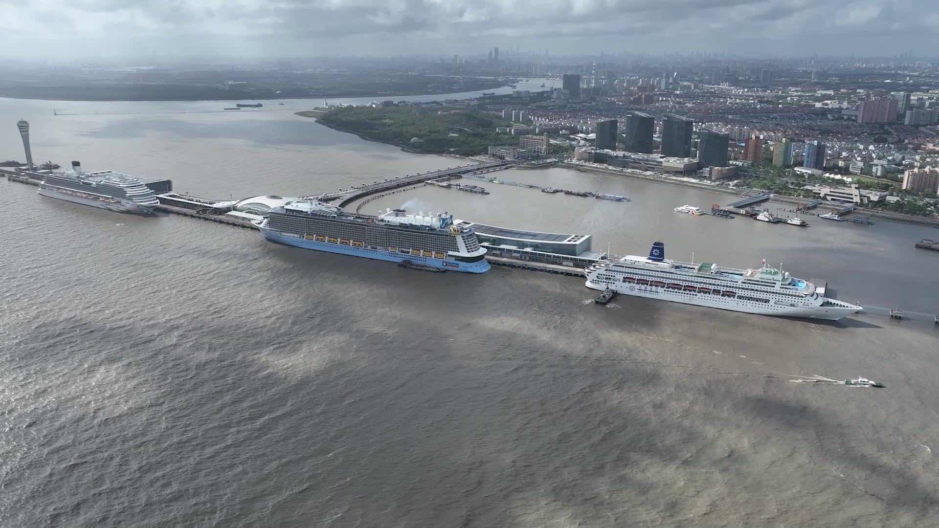 Wusongkou cruise terminal welcomes passengers after typhoon 