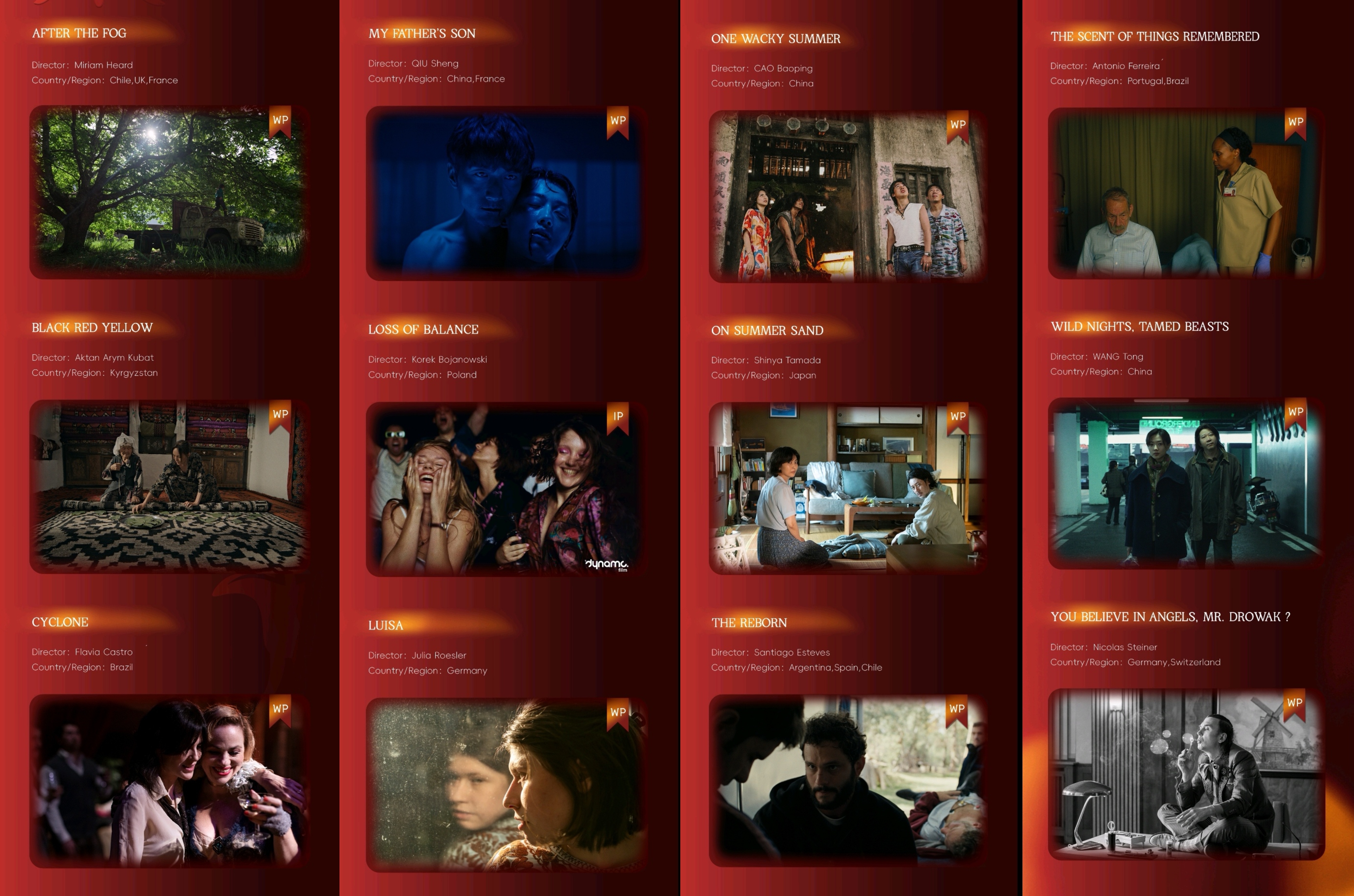The 12 films nominated for the main competition of the Golden Goblet Awards..jpg