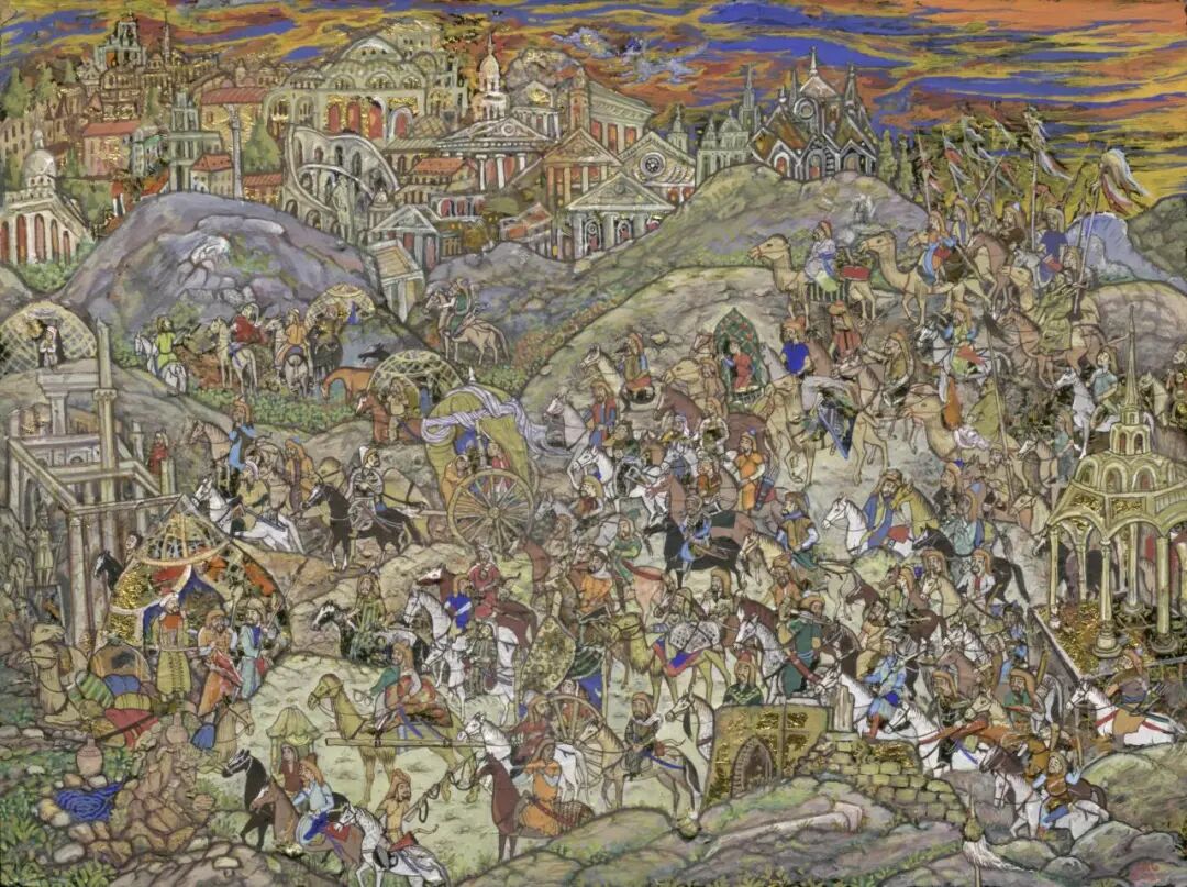 A miniature painting from Uzbekistan showcases exquisite brushwork..jpg