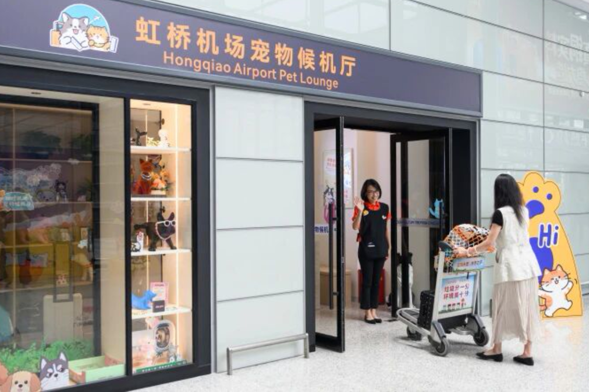 Hongqiao airport opens dedicated pet lounge