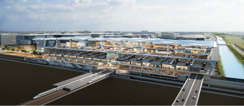 An artistic rendition of the Shanghai Eastern Hub International Business Cooperation Zone..png