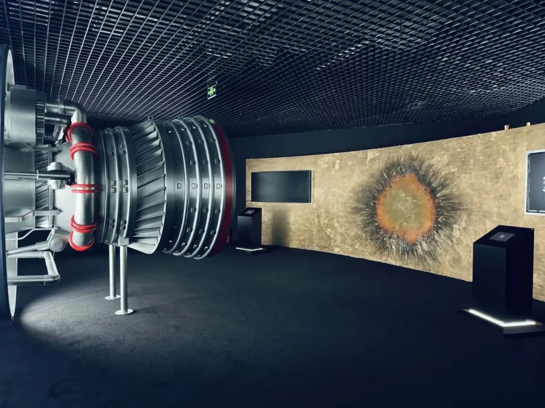 The space-themed art installation at the exhibition.jpg