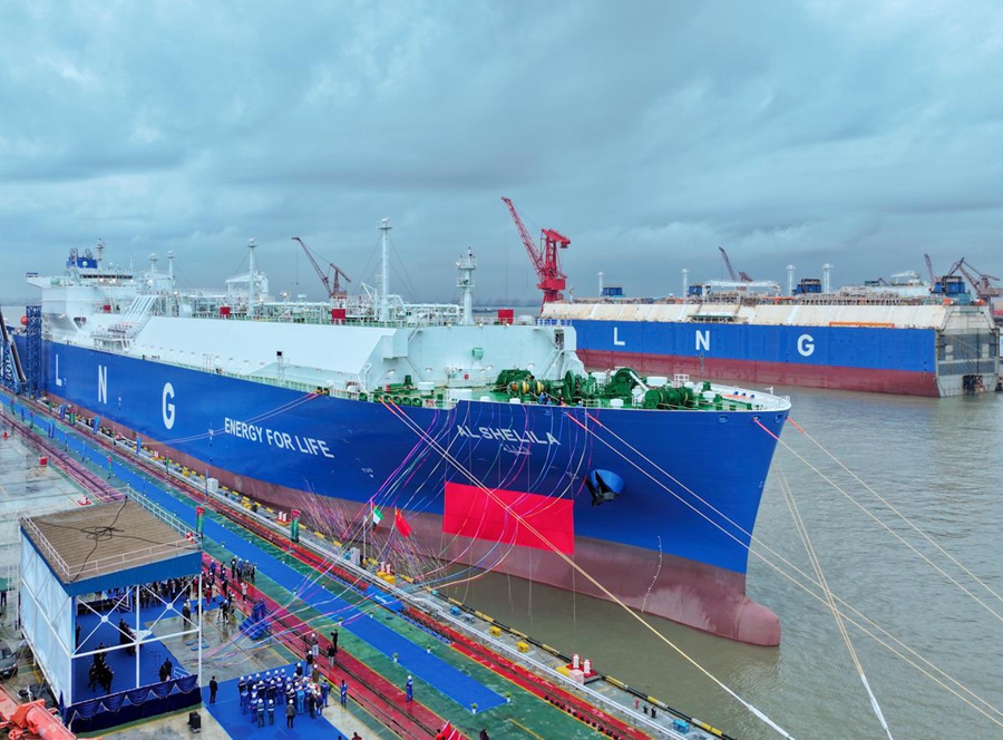 Large-sized LNG carrier delivered ahead of schedule.jpg