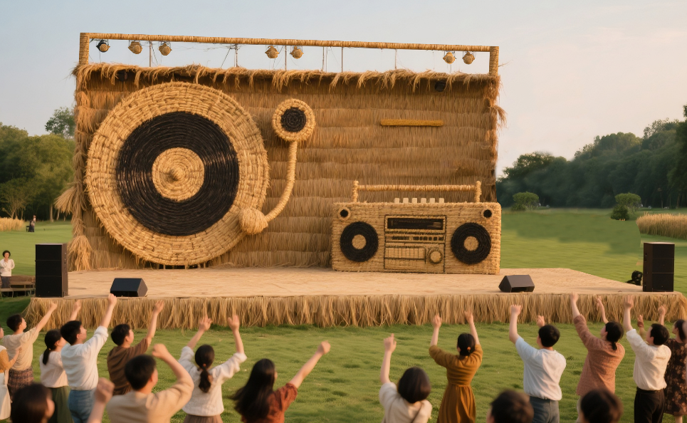 A music festival with a straw culture theme organized by the scenic area..png