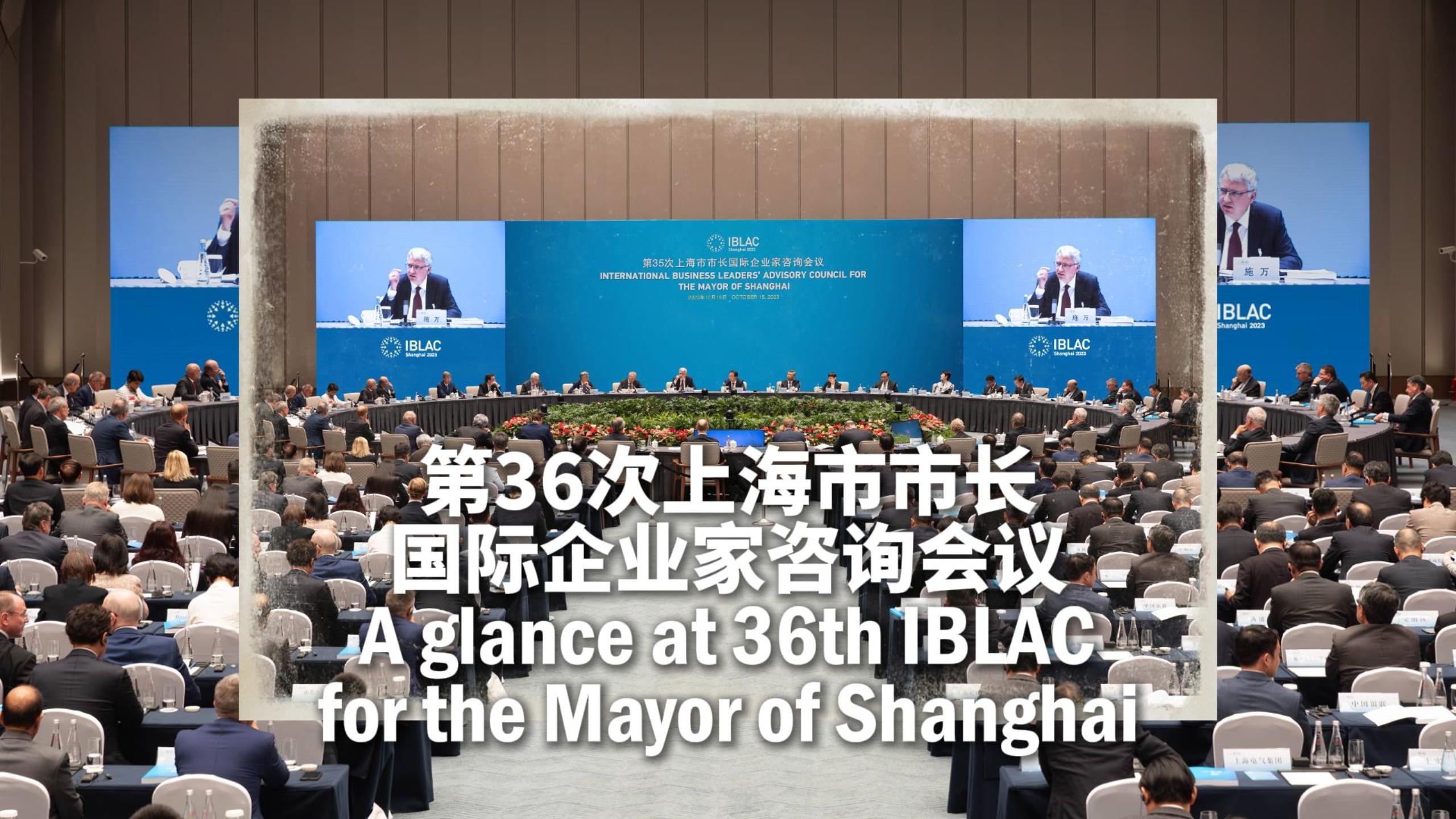 A glance at 36th IBLAC for the Mayor of Shanghai