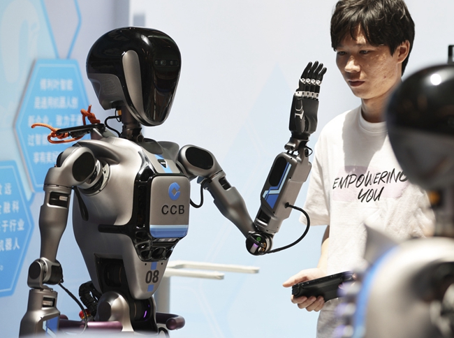 Humanoid robots trained at Shanghai