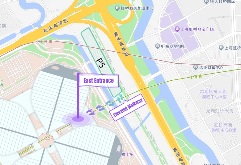 East Entrance, NECC-Elevated Walkway-P5 Parking Lot.png