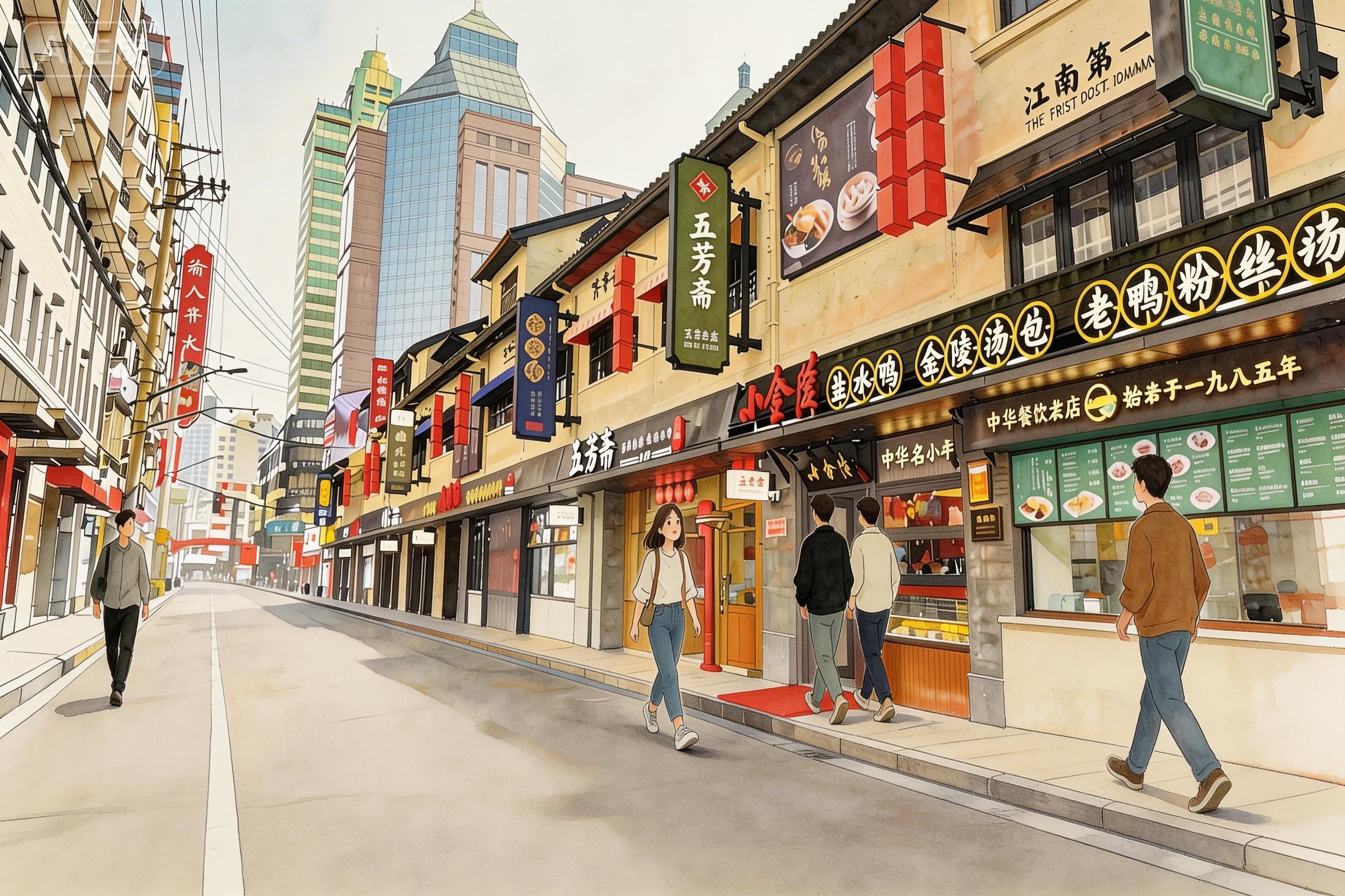 Time-honored food brands return near Nanjing Road