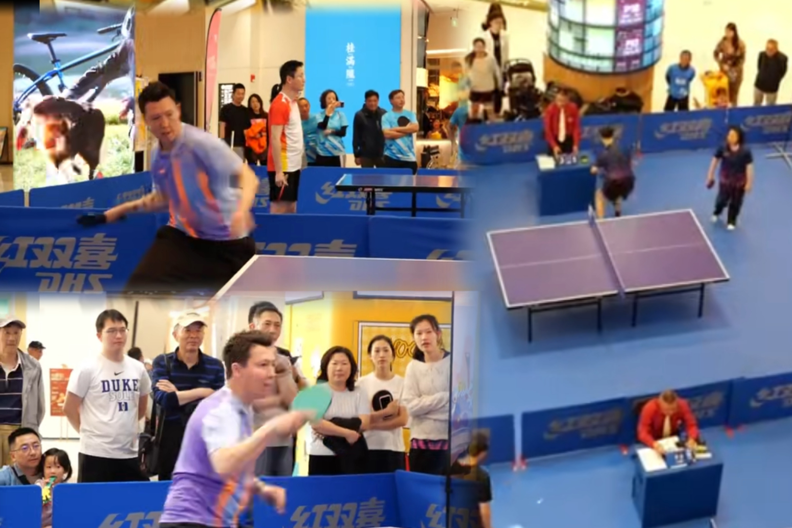 Former Swedish national youth table tennis player makes a surprise appearance at the 2026 Shanghai Table Tennis Carnival