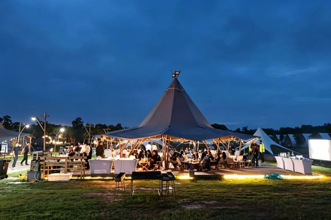 Cyclists camp under the night sky.jpg
