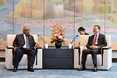 Shanghai Party secretary meets Djiboutian president