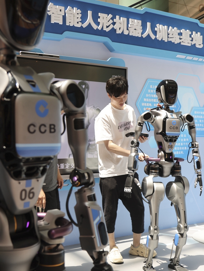 Humanoid robots trained at Shanghai