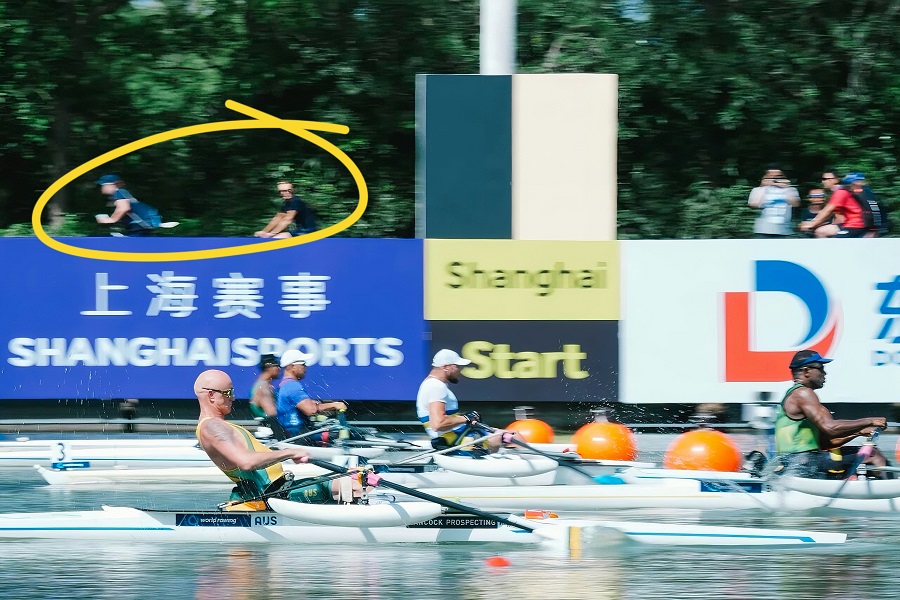 Why the bikes at rowing championships?