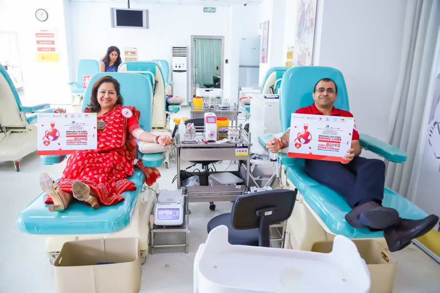 Indians in Shanghai give back through blood donation drive